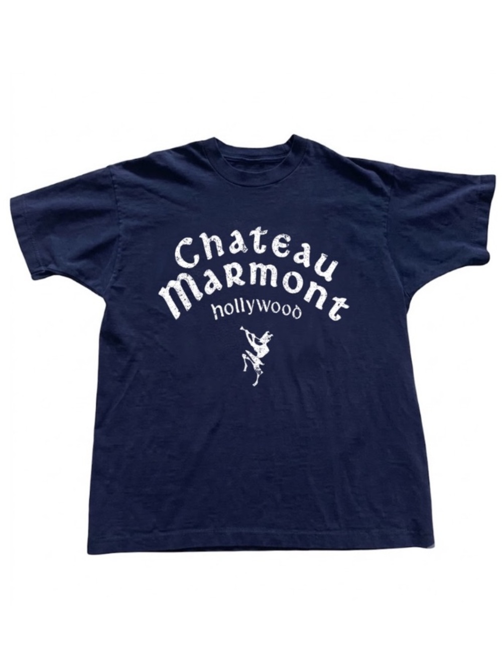 Gildan Navy Chateau Marmont Graphic T-Shirt